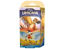 Disney Lorcana Trading Card Game Die Tintenlande Starter Deck Rubin und Saphir Deutsch