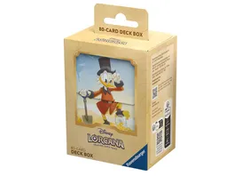 Disney Lorcana Trading Card Game Die Tintenlande Deck Box Dagobert Duck