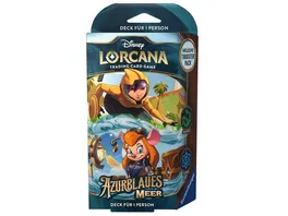 Disney Lorcana Trading Card Game Azurblaues Meer Smaragd und Saphir Deck Deutsch