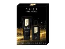 MARBERT Man Pure Black Intense Eau de Toilette Shampoo Geschenkpackung
