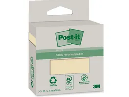 Post it Recycling Notes 76 x 76mm gelb