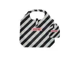 Einkaufstasche mit Streifen Design faltbar