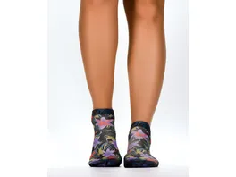 Wigglesteps Damen Sneaker Socken Amazon Flowers