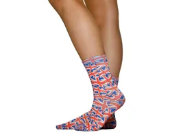 wigglesteps Damen Sneaker Socken ENGLAND FLAG