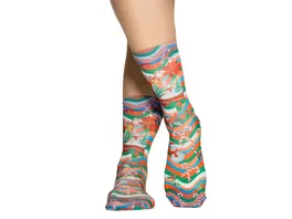 wigglesteps Damen Socken X Mas Wave