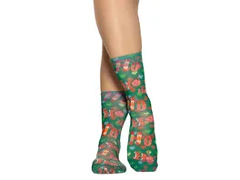 wigglesteps Damen Socken X Mas Hoho