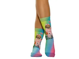 wigglesteps Damen Socken Tiki Dog