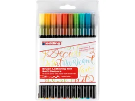 edding 1340 Brush Lettering 10er Set sanfte Farben sortiert