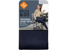 NUR DIE Damen Treggings Jeans Look Relax Go