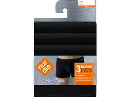 NUR DIE Herren Boxer Cotton Stretch 3er Pack