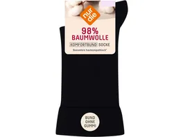 NUR DIE Damen Socken 98 Baumwolle Komfortbund