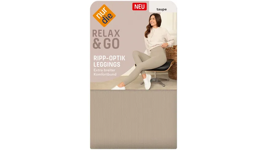 NUR DIE Treggings Pure Black - Relax & Go - schwarz - Größe