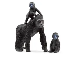 Schleich 42601 Wild Life Flachland Gorilla Familie