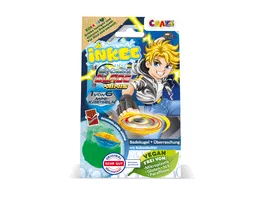 CRAZE INKEE Surprise Badebombe mit Mini Blade Kreisel