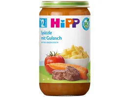 HiPP Bio Menues Spaetzle mit Gulasch