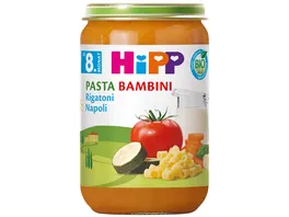 HiPP Bio Menues Pasta Bambini Rigatoni Napoli