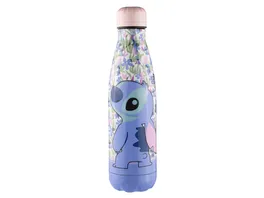 Disney Stitch Trinkflasche aus Edelstahl auslaufsicheres Deckeldesign 500ml Rosa