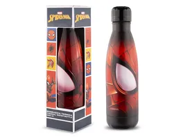 Spider Man Trinkflasche aus Edelstahl auslaufsicheres Deckeldesign 500ml rot