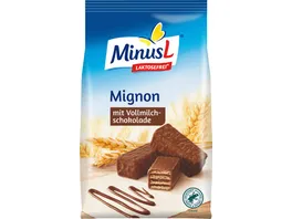 Minus L Mignon Waffel mit Vollmilchschokolade