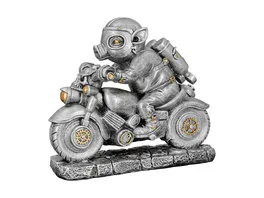 Casablanca Steampunk Poly Skulptur Motor Pig H 21cm