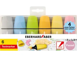 EBERHARD FABER Textmarker Mini Highlighter pastell Nr II 6er Etui