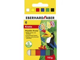 EBERHARD FABER Plastilin Knete Colori 6er Kartonetui