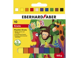 EBERHARD FABER Plastilin Knete Colori 10er Kartonetui