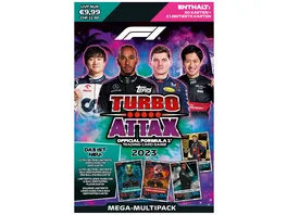 Topps TURBO ATTAX Official Formula1 Trading Card Game 2023 Mega Multipack