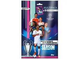 Topps UEFA Champions League 2023 2024 Sticker Multipack 6 Paeckchen