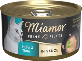 Miamor Katzennassfutter Feine Filets Huhn Thun in Sauce