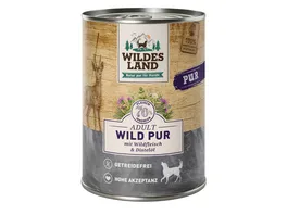 Wildes Land Hundenassfutter Wild PUR mit Disteloel