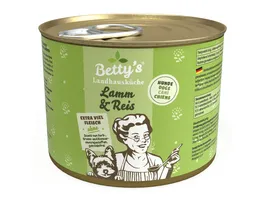 Betty s Landhauskueche Hundenassfutter Lamm Reis