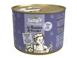 Betty s Landhauskueche Hundenassfutter mit Rentier Kartoffel