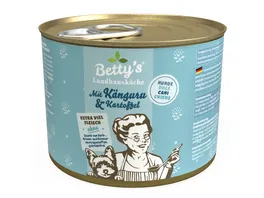 Betty s Landhauskueche Hundenassfutter mit Kaenguru Kartoffel