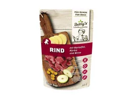 Betty s Landhauskueche Hundenassfutter Frischebeutel Rind mit Kartoffel