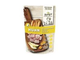 Betty s Landhauskueche Hundenassfutter Frischebeutel Huhn mit Suesskartoffel