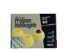 DECOCINO Pralinen Hohlkugeln Weisse Schokolade