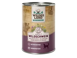 Wildes Land Hundenassfutter Wildschwein mit Pastinake