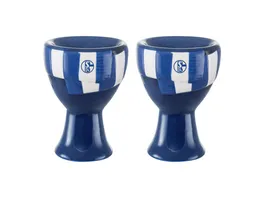 FC Schalke 04 Eierbecher Set Schal Look