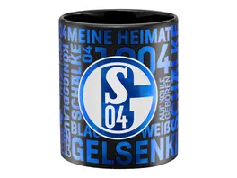 FC Schalke 04 Kaffeebecher Metallic Schwarz