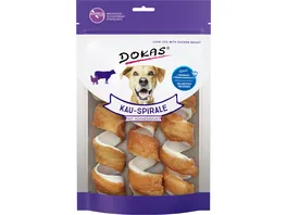 Dokas Hunde Snack Kauspirale mit Huehnerbrustfilet