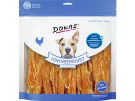 Dokas Hunde Snack Huehnerbrust in Streifen