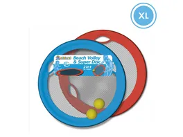 alldoro 60049 2 in 1 XL Beach Volley Super Disc Netzballspiel