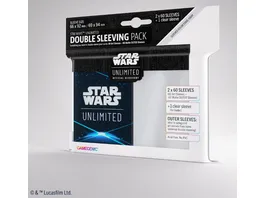 Gamegenic STAR WARS UNLIMITED DOUBLE SLEEVING PACK SPACE BLUE