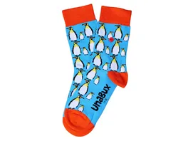 Unabux Kinder Socken Pinguin Blue