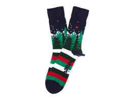 Unabux Unisex Socken Weihnachten Winter Welt