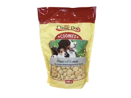 Classic Dog Hundesnack Cookies Drops mit Strauss