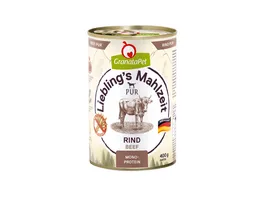 GranataPet Hundenassfutter Liebling s Mahlzeit Rind PUR