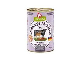 GranataPet Hundenassfutter Liebling s Mahlzeit Wild Angus Rind