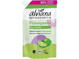 alviana Fluessigseife Bio Limette Nachfuellpackung